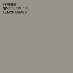 #97958B - Lemon Grass Color Image